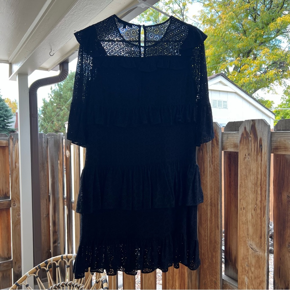💥SALE💥 Madewell Waterlily Ruffle Eyelet Dress - Picture 2 of 9